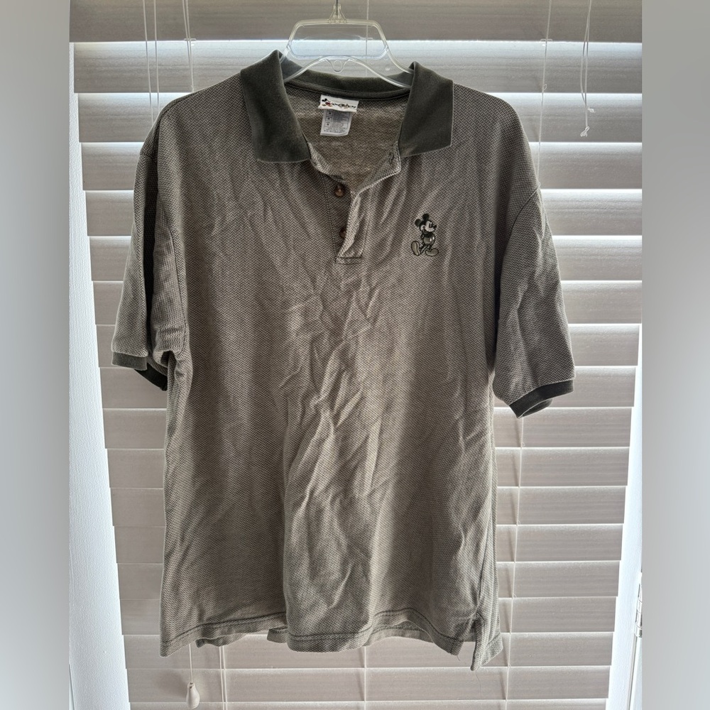Walt Disney World Men's Embroidered Mickey Mouse Polo